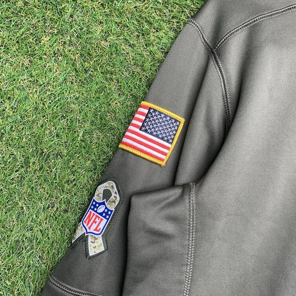Nike Pittsburgh Steelers Salute To Service Hoodie Mens Small OnField Sweatshirt